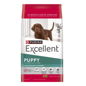 Excellent Puppy Raza Mediana Grande Formula Carne x 20 Kg